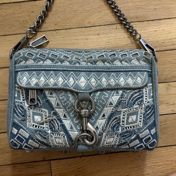 Rebecca Minkoff MAC Mini Denim Crossbody Bag - Picture 4 of 6